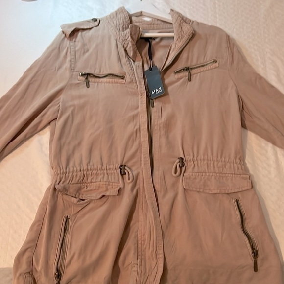 🆕🎖️Max Jeans army lightweight cropped jacket size M utility jacket - Picture 1 of 13